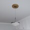 Ekena Millwork Baltimore PVC Ceiling Medallion (Canopies up to 5 1/4"), 13"OD x 3 1/2"ID x 3/4"P, Bright Coat Gold CMP13BABGL - alternate 8